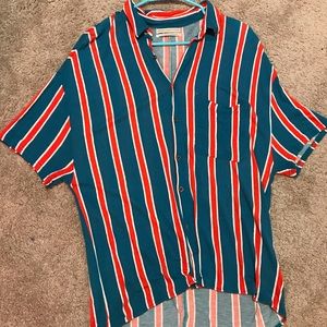 Over sized button-up t-shirt